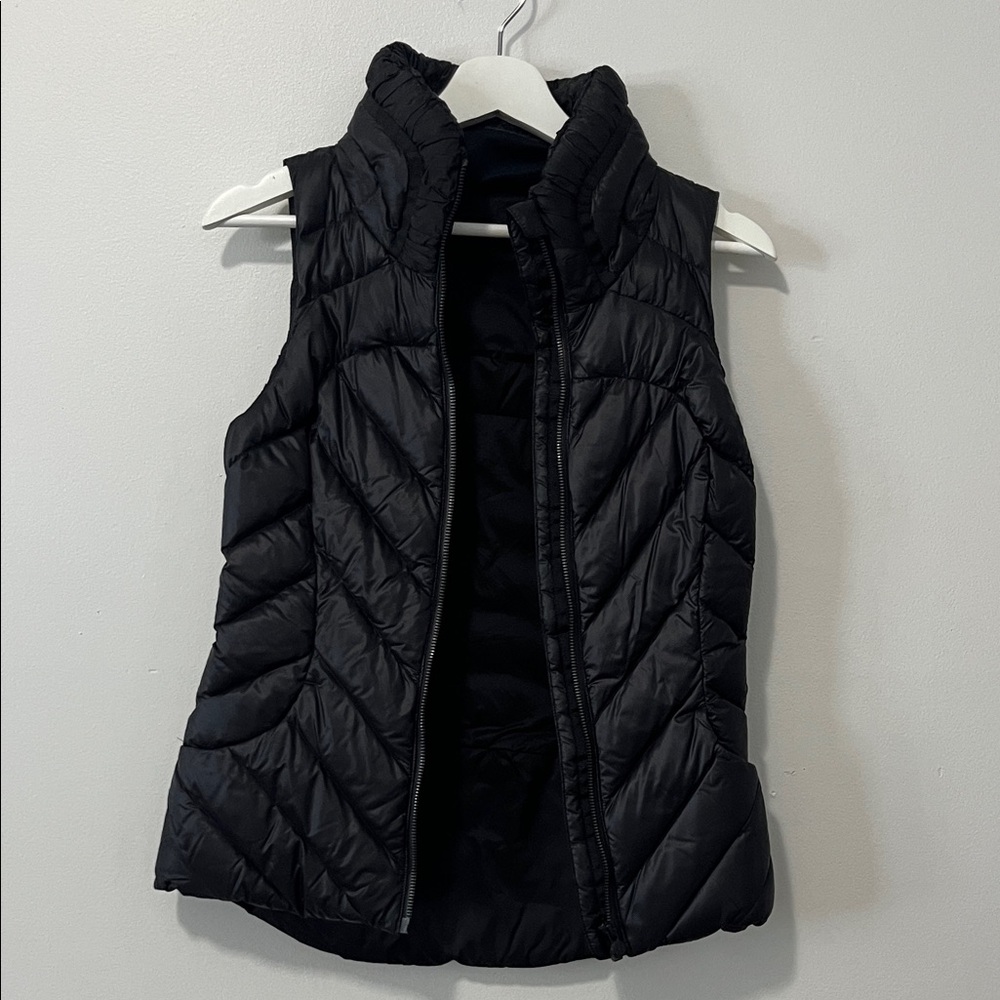 Lululemon Athletica Quilted Black Down Vest